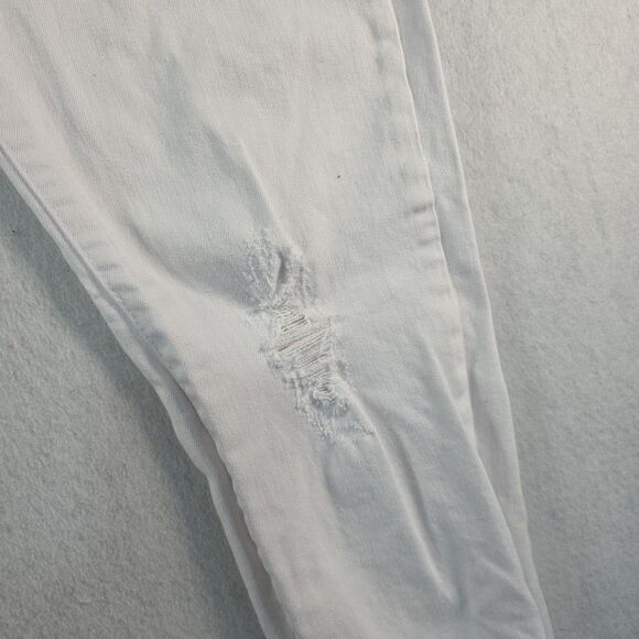 KUT from the Kloth Boyfriend Catherine Jeans Women's 10 White Denim Distressed - Picture 5 of 13